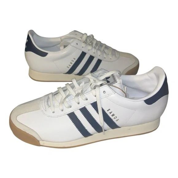 Adidas Originals Samoa White Blue Sneakers IF7164 Men’s Size 13 New - Picture 7 of 7